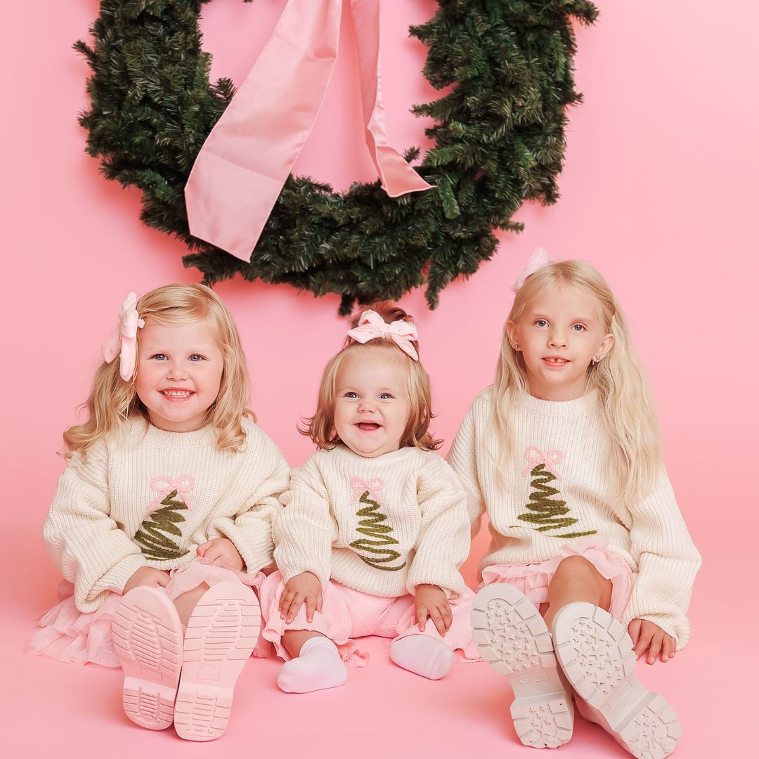 Coquette Christmas Tree Knit Sweater