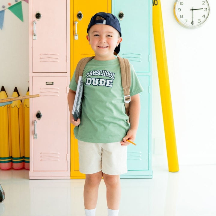 Preschool Varsity Short Sleeve T-Shirt - Sage