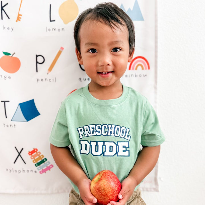 Preschool Varsity Short Sleeve T-Shirt - Sage