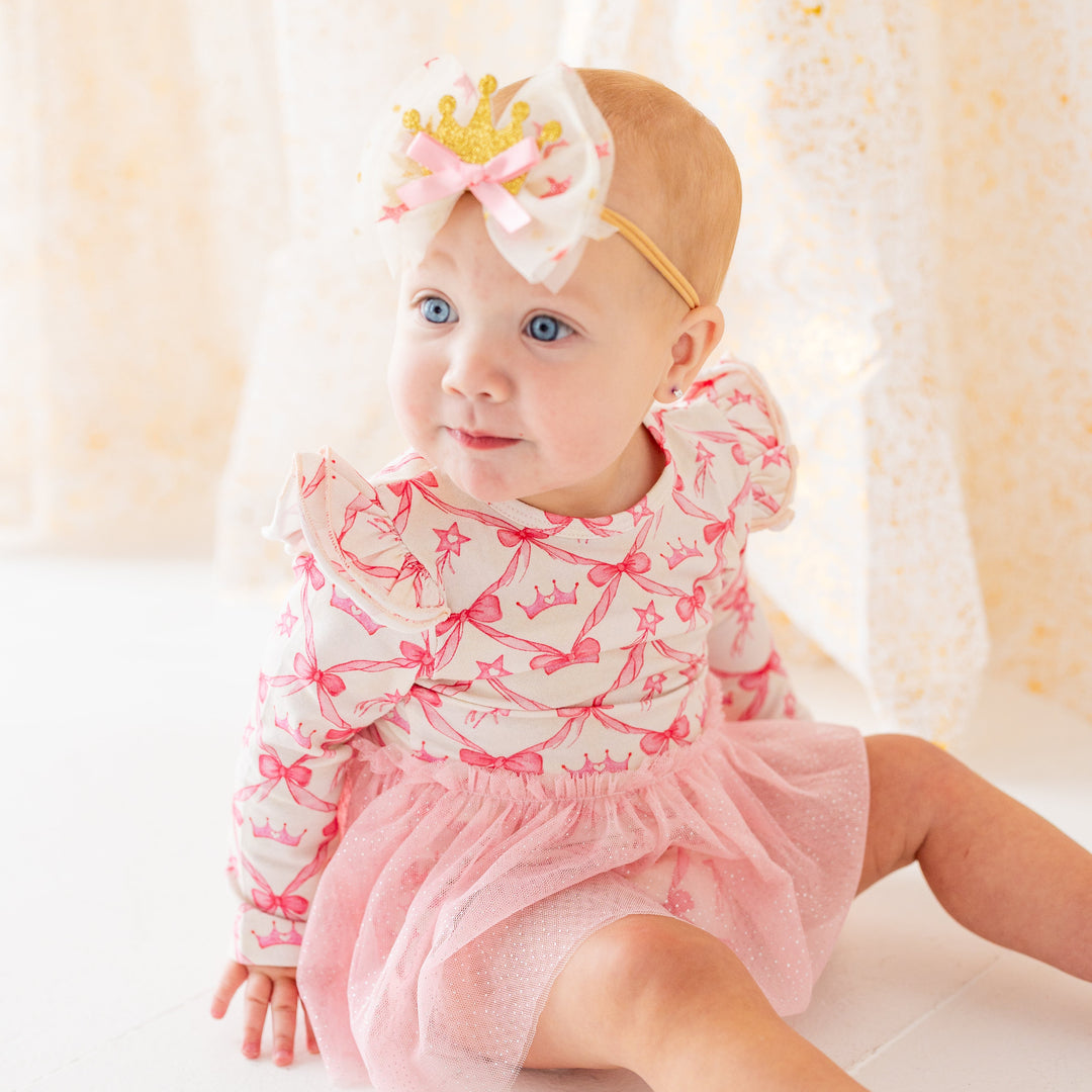Princess Coquette Long Sleeve Tutu Bodysuit