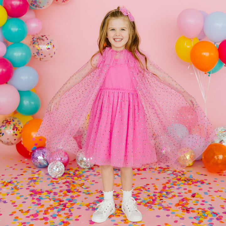 Raspberry Rhinestone Cape