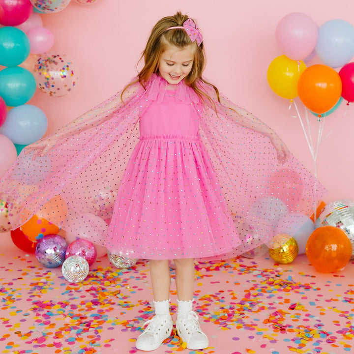 Raspberry Rhinestone Cape