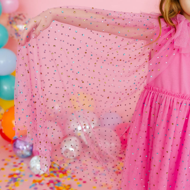 Raspberry Rhinestone Cape