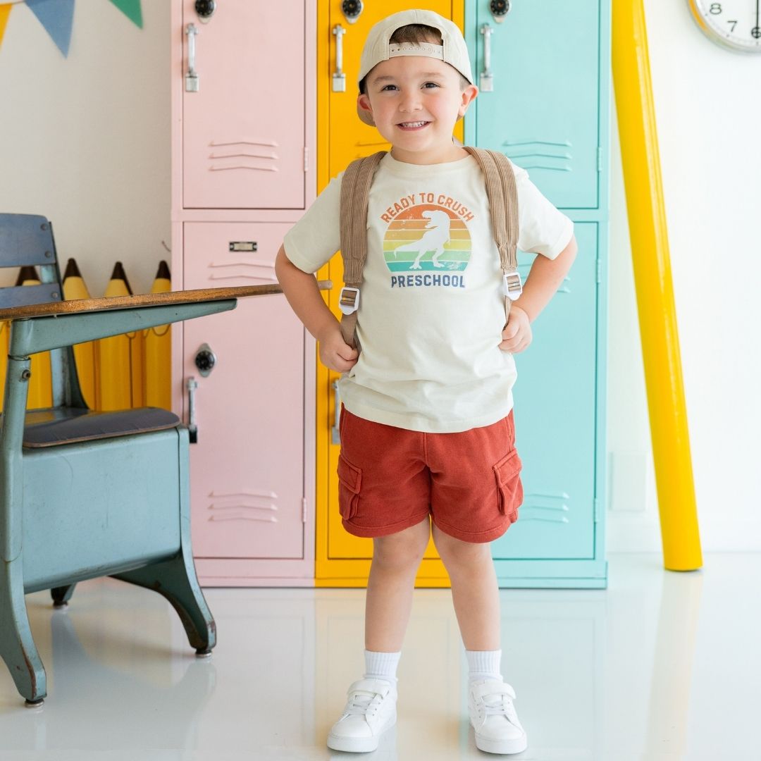 Ready to Crush Preschool Short Sleeve T-Shirt - Natural