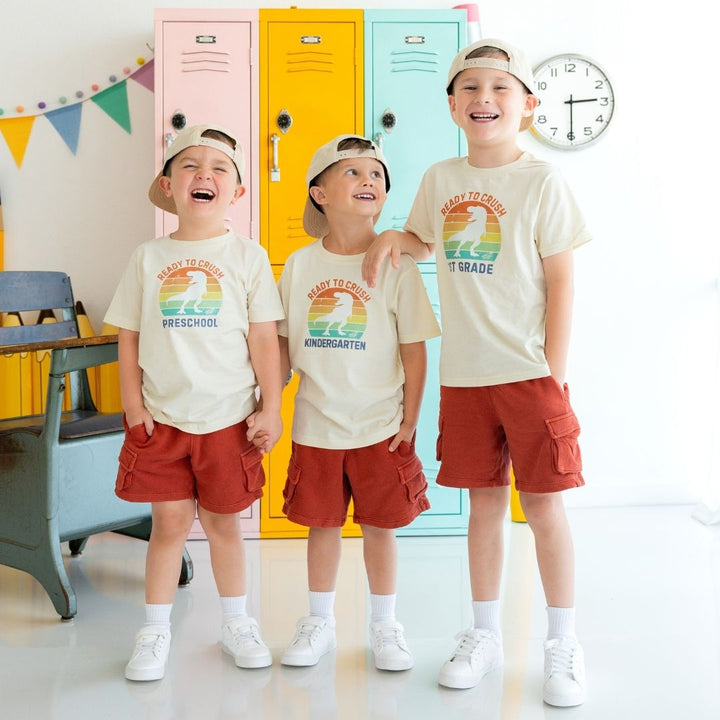 Ready to Crush Kindergarten Short Sleeve T-Shirt - Natural