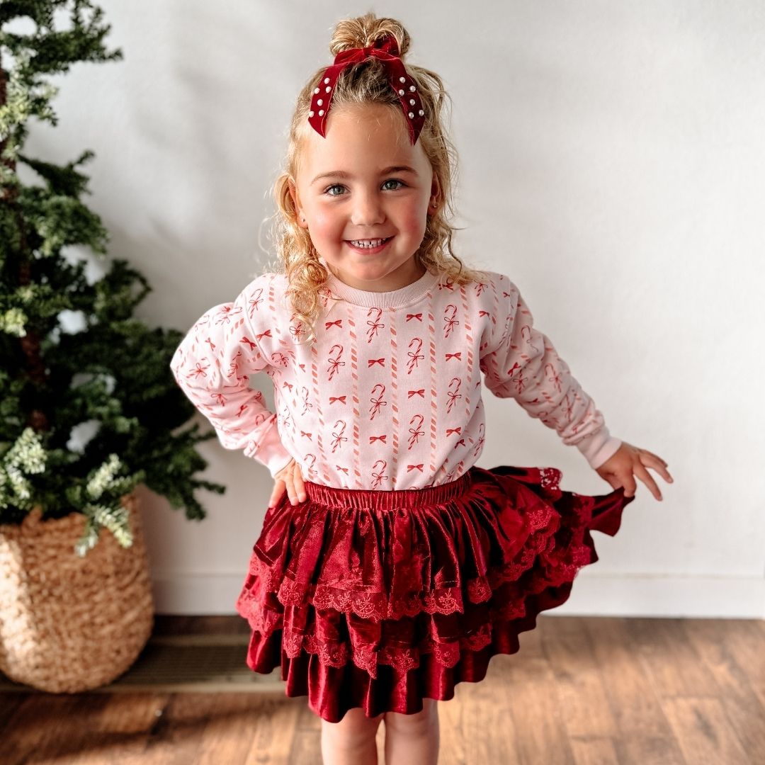 Candy Cane Lane Christmas Sweatshirt - Ballet