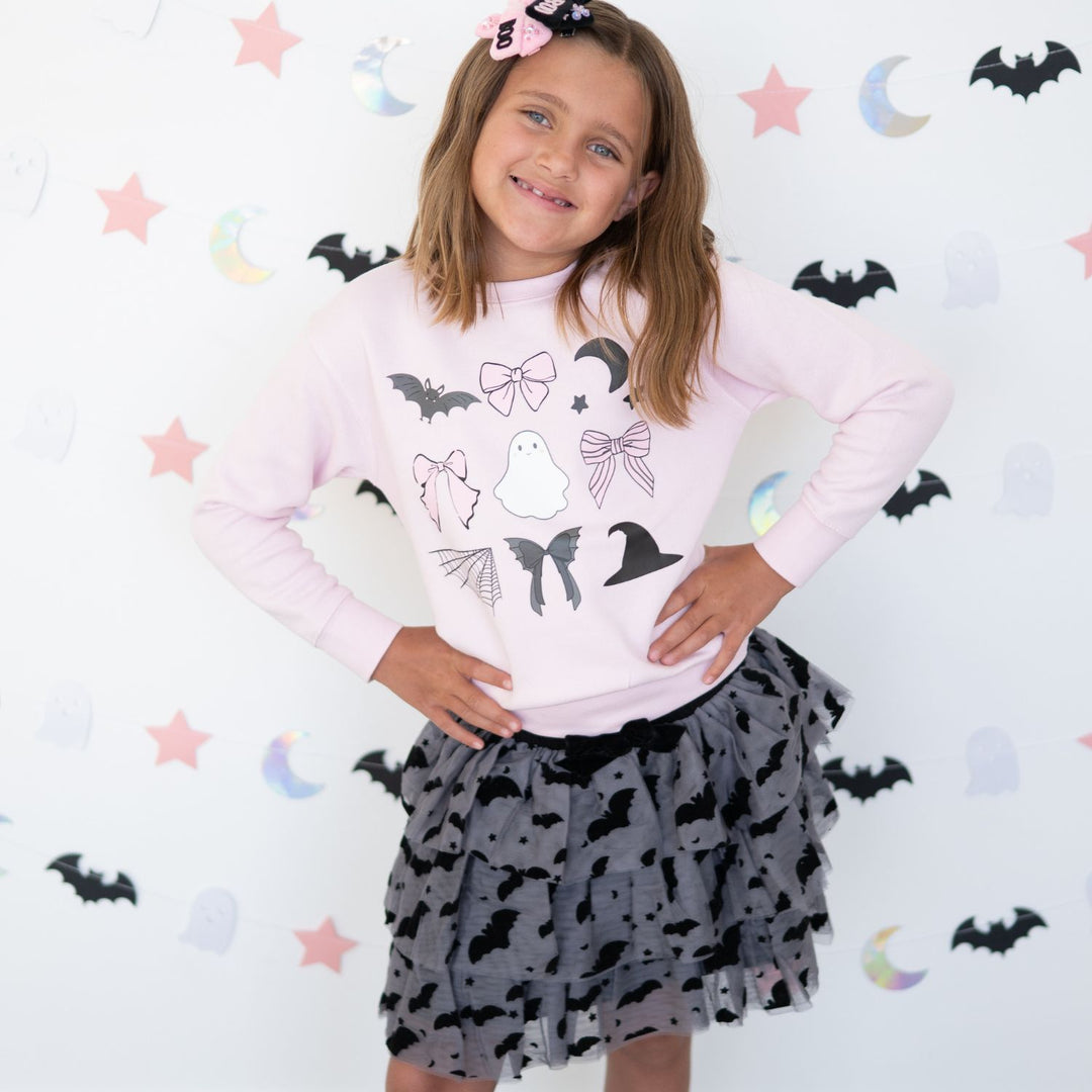 Boo Bows Halloween Clip Set