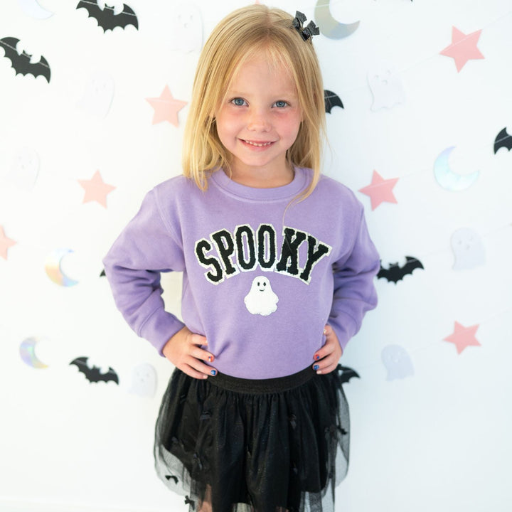 Spooky Ghost Patch Halloween Sweatshirt