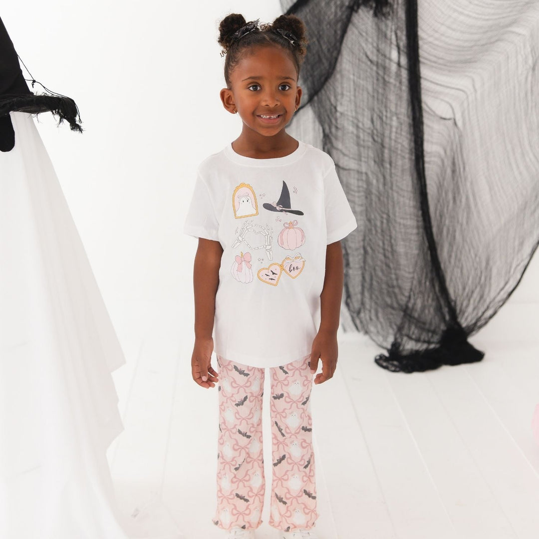 Spooky Girlie Halloween Short Sleeve T-Shirt