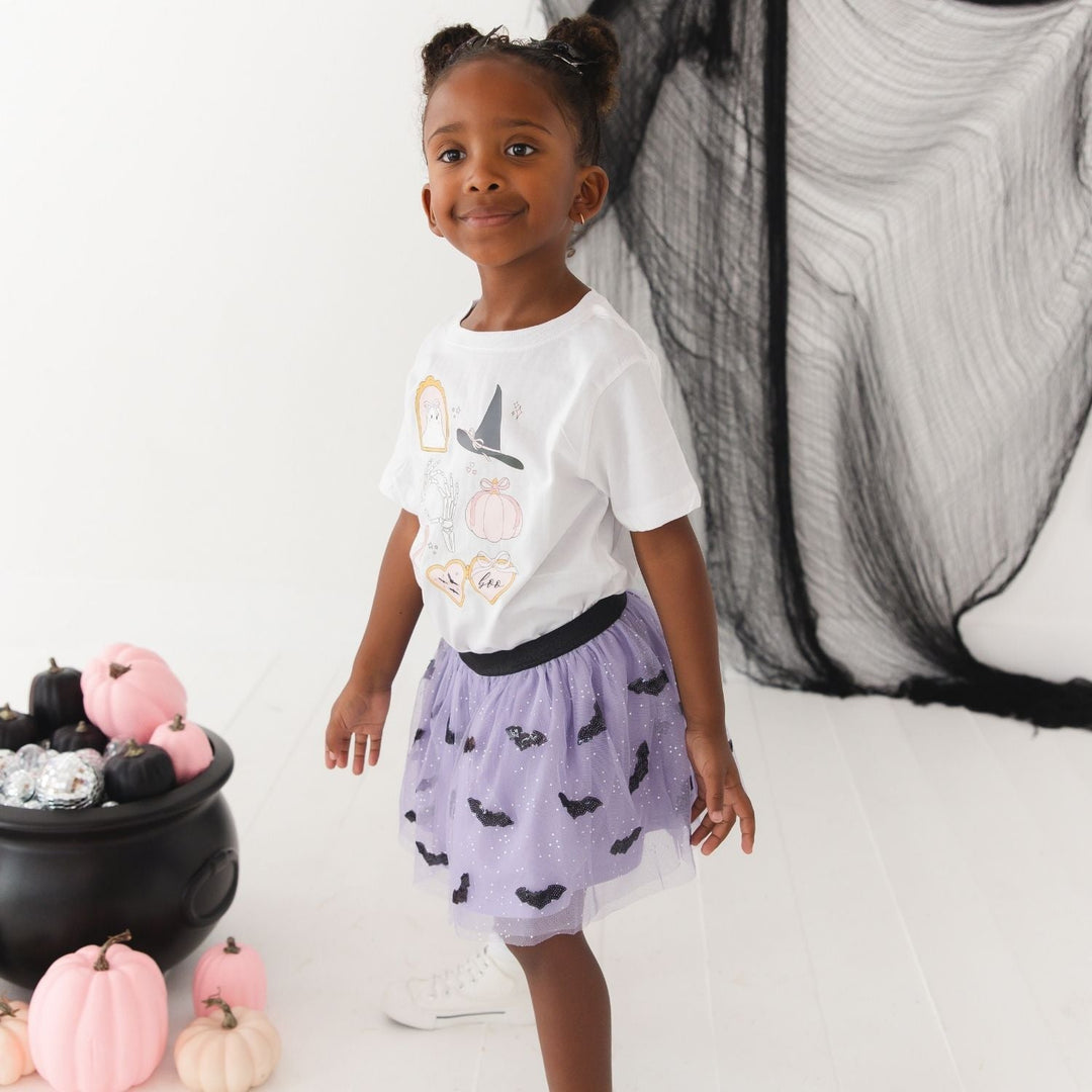 Spooky Girlie Halloween Short Sleeve T-Shirt