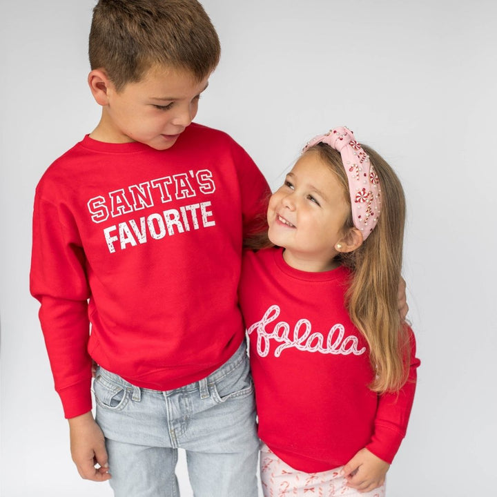 Santa's Favorite Christmas Sweatshirt - Red