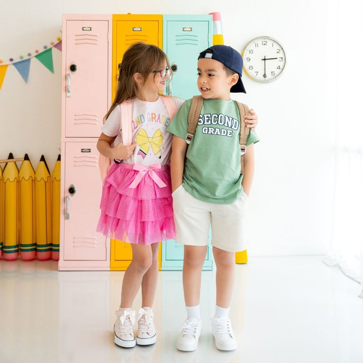 Second Grade Varsity Short Sleeve T-Shirt - Sage