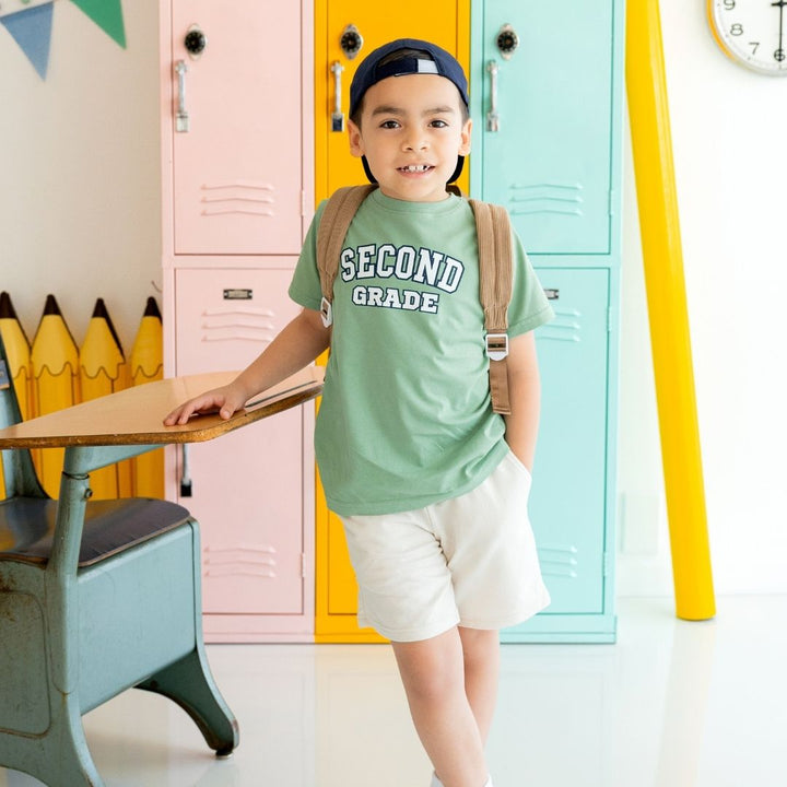 Second Grade Varsity Short Sleeve T-Shirt - Sage