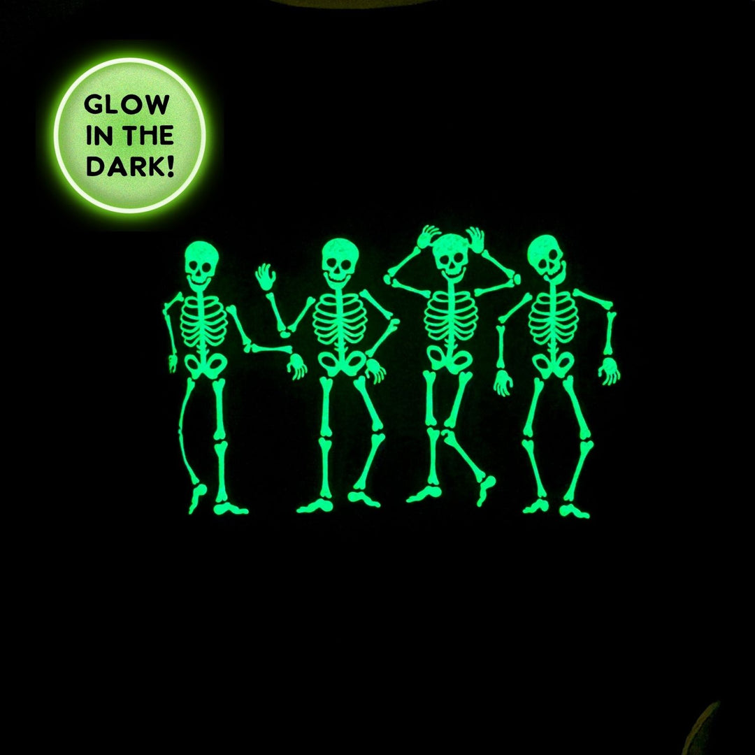 Glow In The Dark Silly Skelly Halloween Women's Sweatshirt