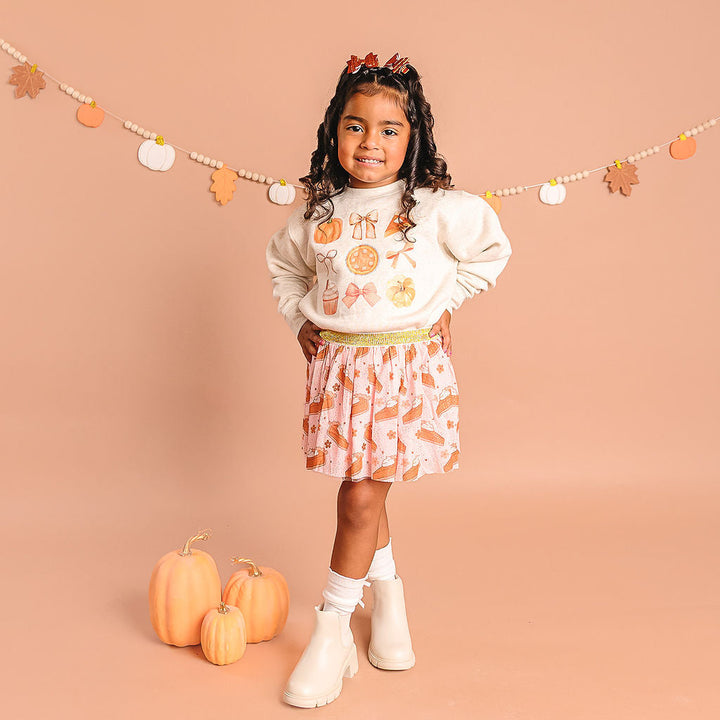 Thankful Cutie Thanksgiving Sweatshirt - Natural