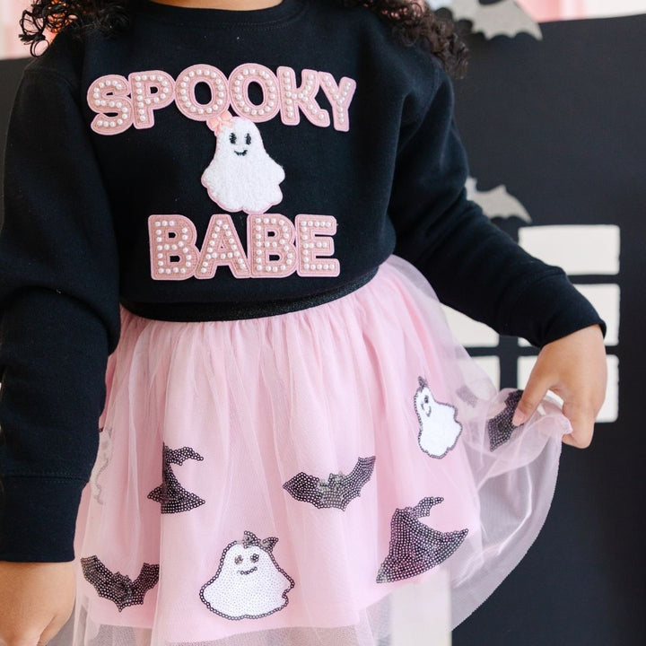Spooky Babe Sequin Halloween Tutu