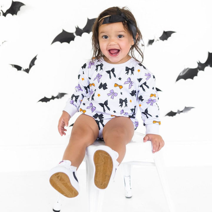 Glitter Bat Halloween Coquette Bow Baby Headband