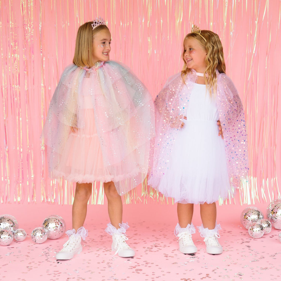 Pink Sequin Cape