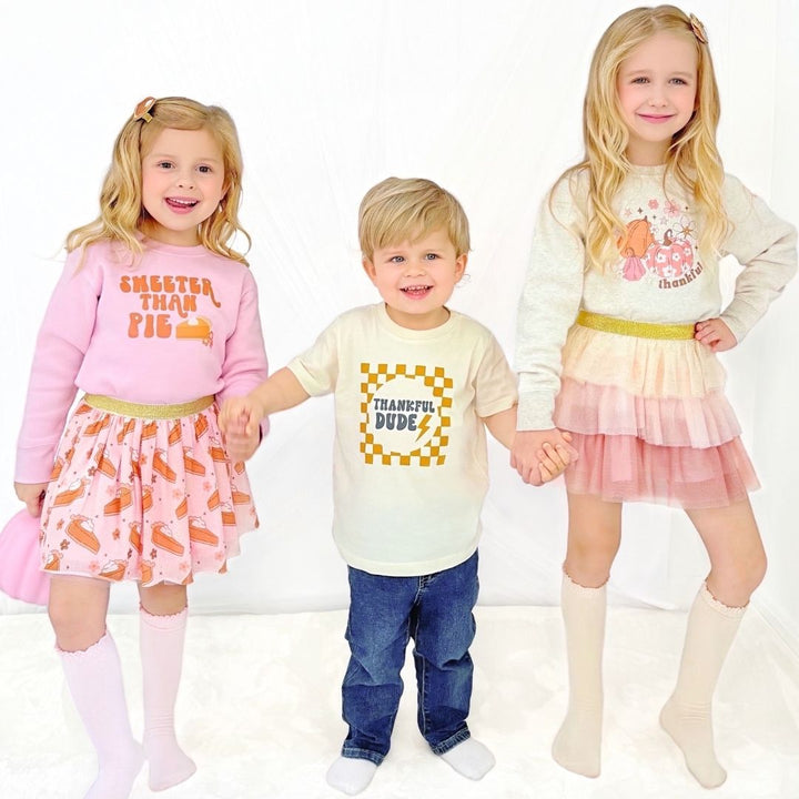 Sweeter Than Pie Thanksgiving Sweatshirt - Pink