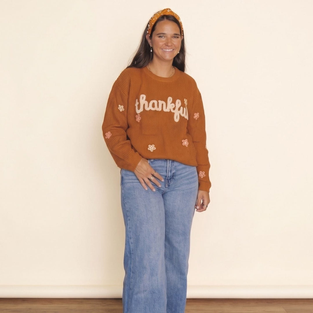 Thankful Thanksgiving Women's Sweater