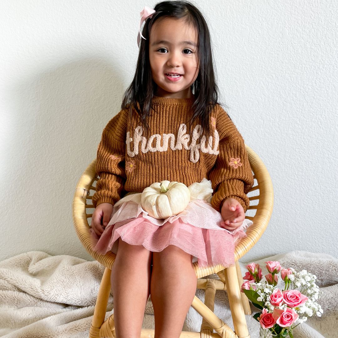 Thankful Thanksgiving Knit Sweater