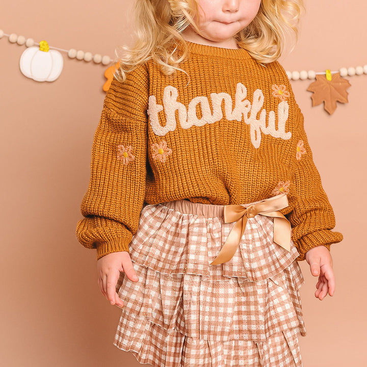Thankful Thanksgiving Knit Sweater