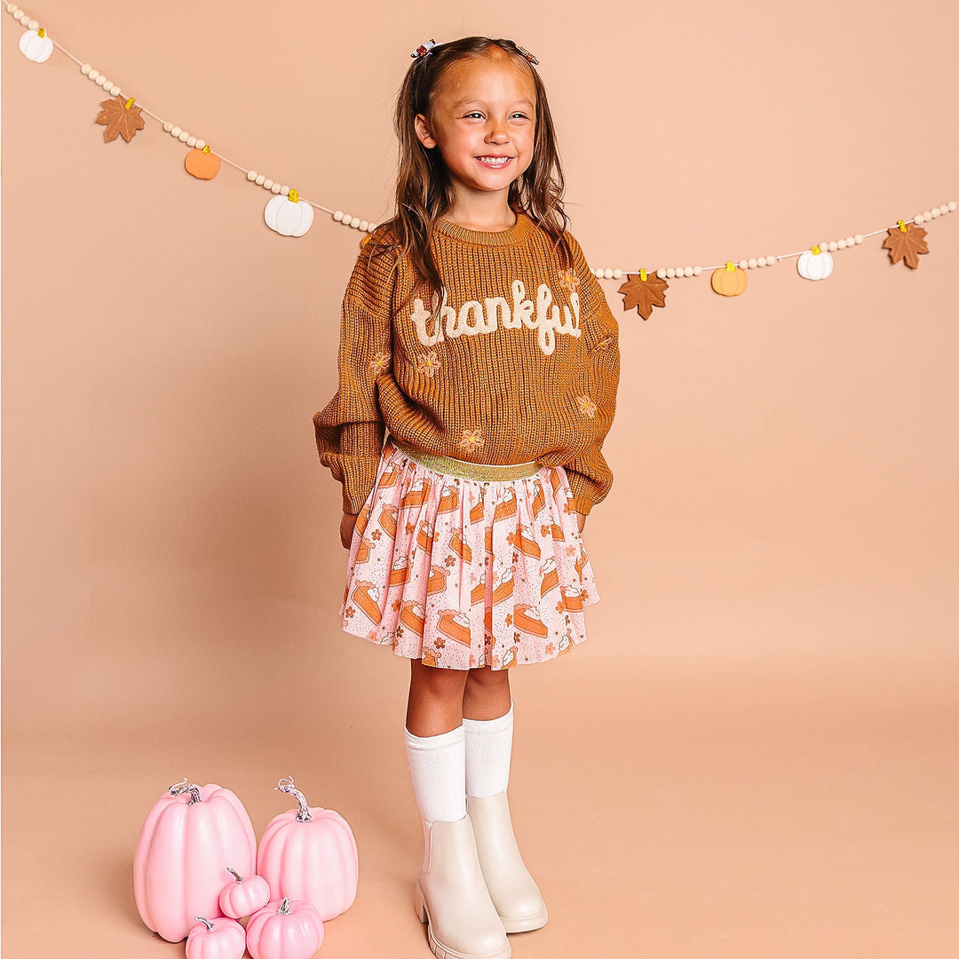 Thankful Thanksgiving Knit Sweater