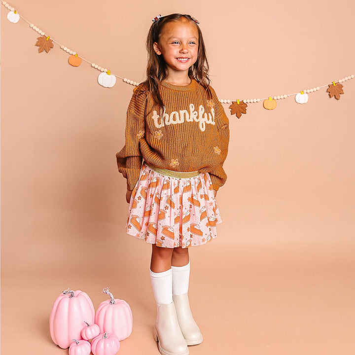 Thankful Thanksgiving Knit Sweater