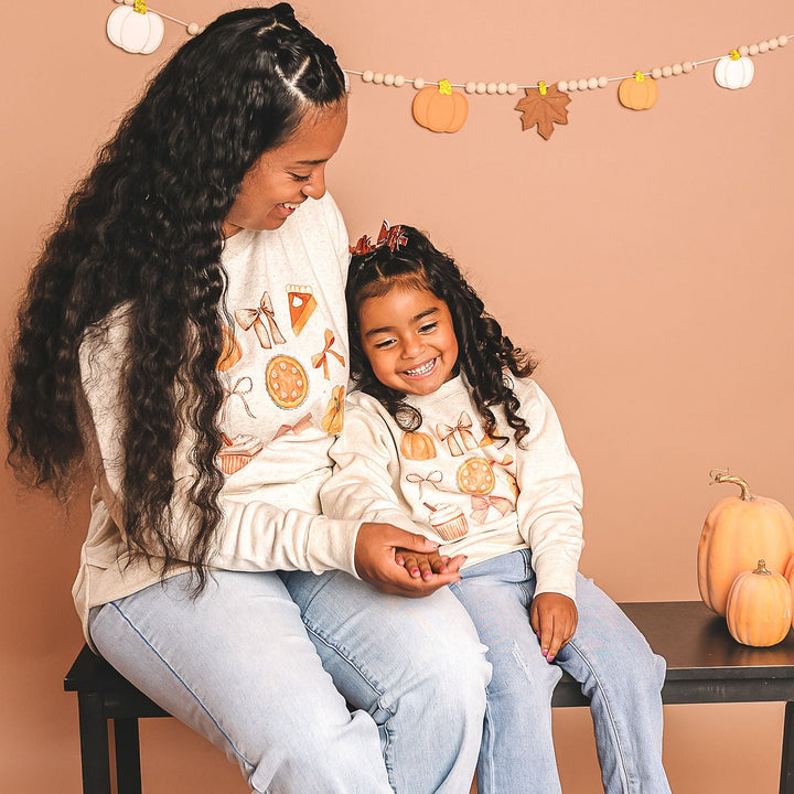 Thankful Cutie Thanksgiving Sweatshirt - Natural