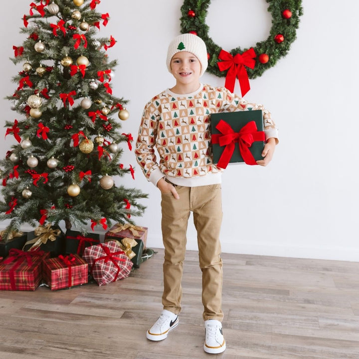 Cabin Christmas Sweatshirt - Natural