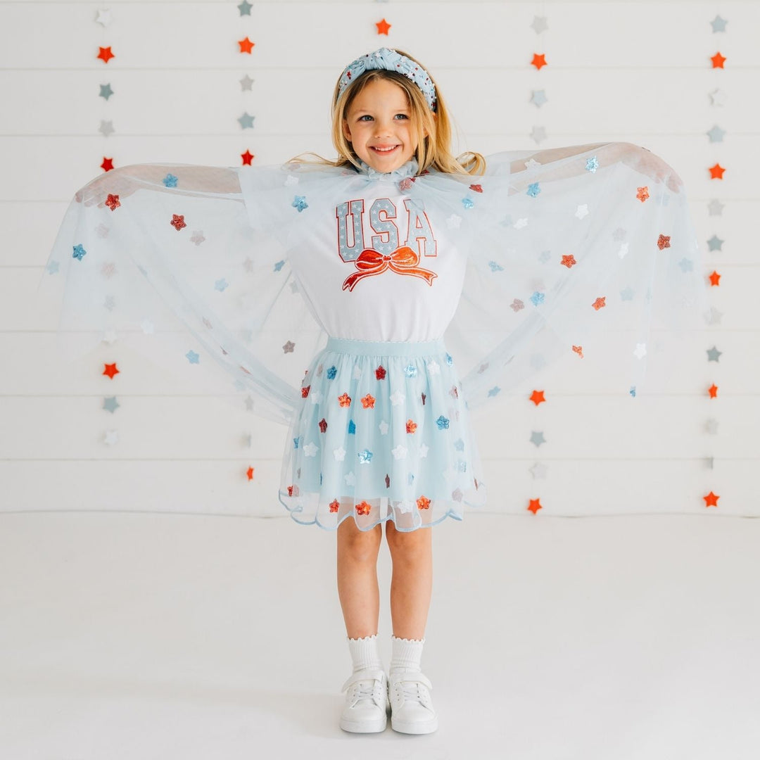 USA Sequin Stars Cape