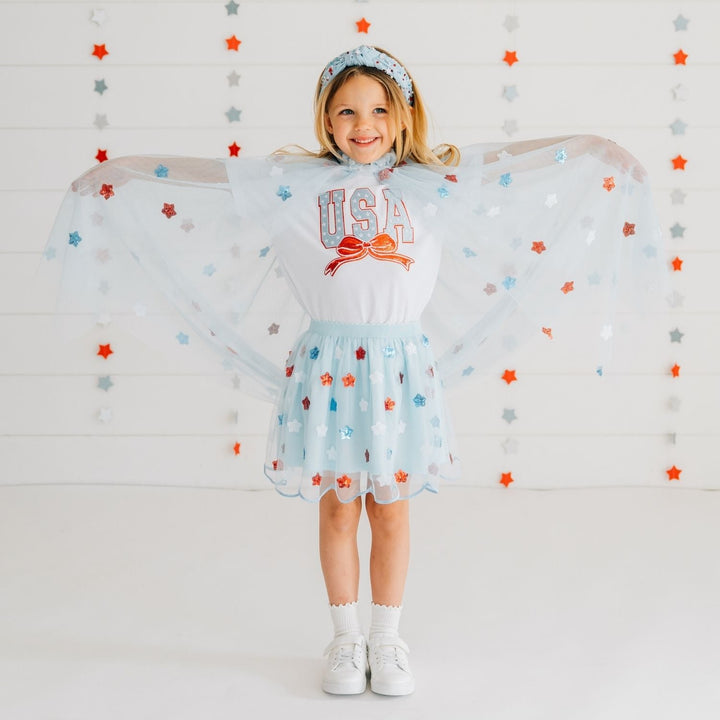 USA Sequin Stars Cape