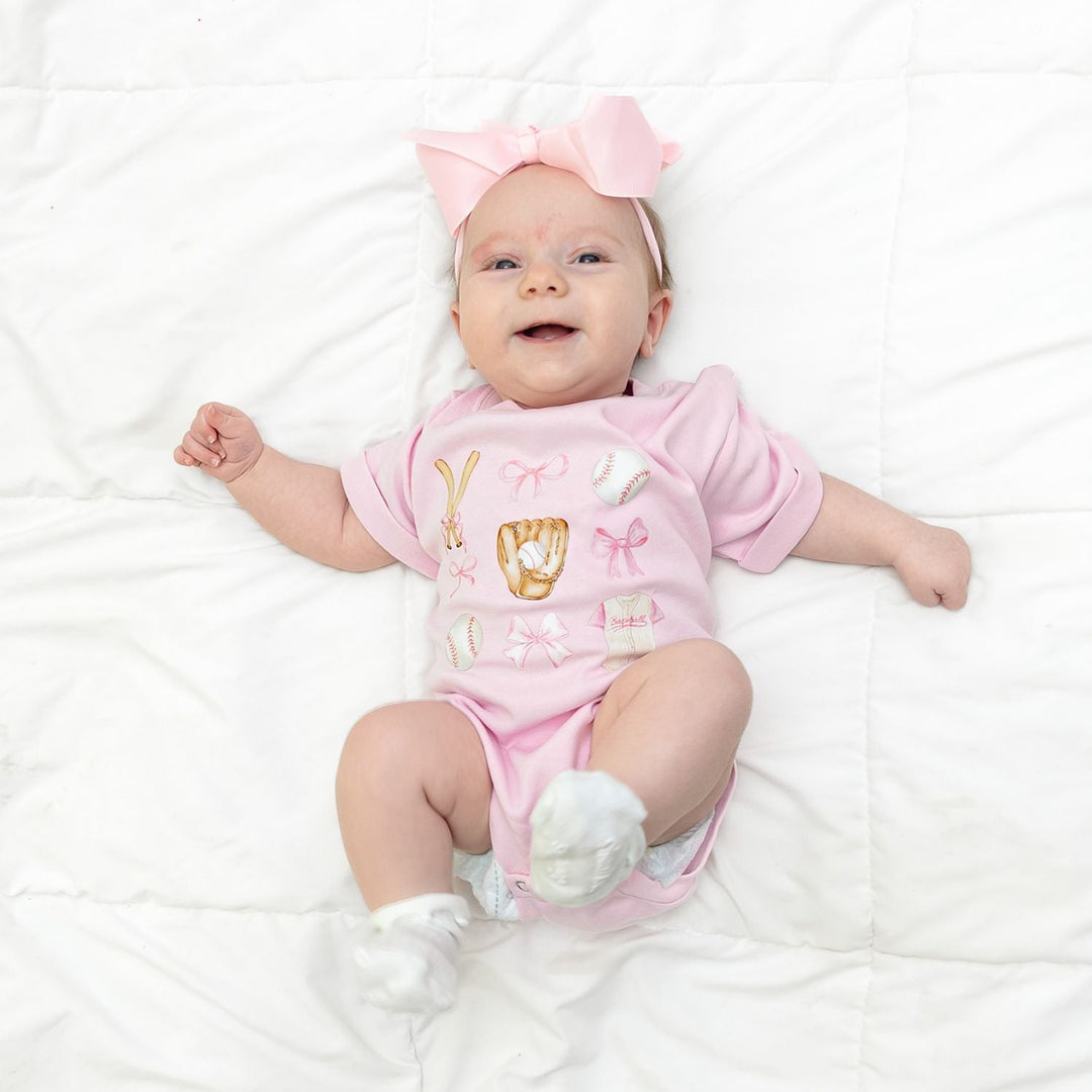 Baseball Cutie Short Sleeve Romper