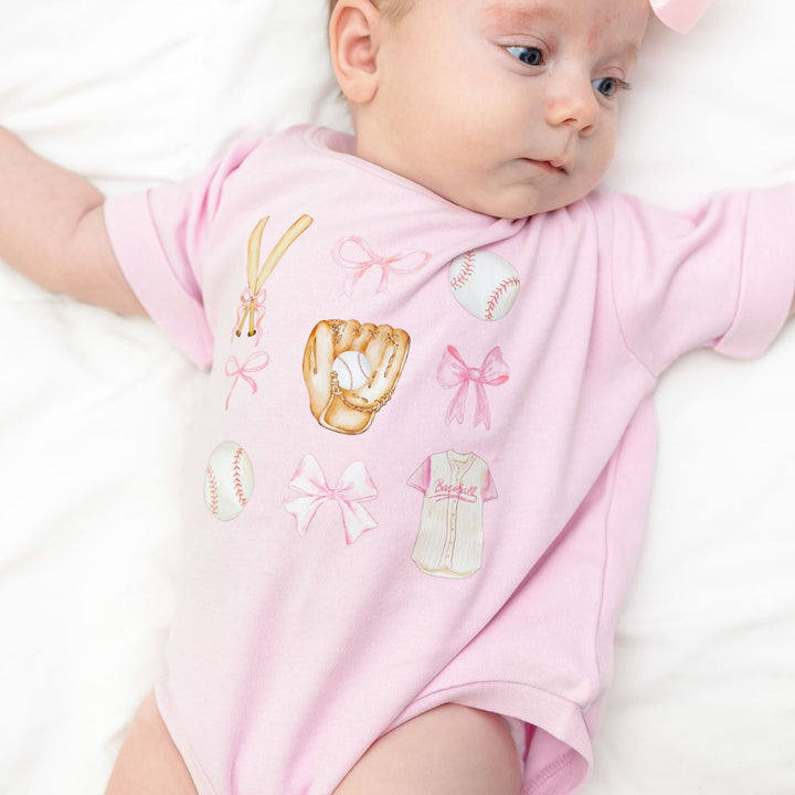Baseball Cutie Short Sleeve Romper