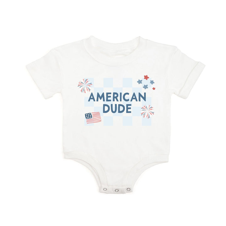 American Dude Short Sleeve Romper