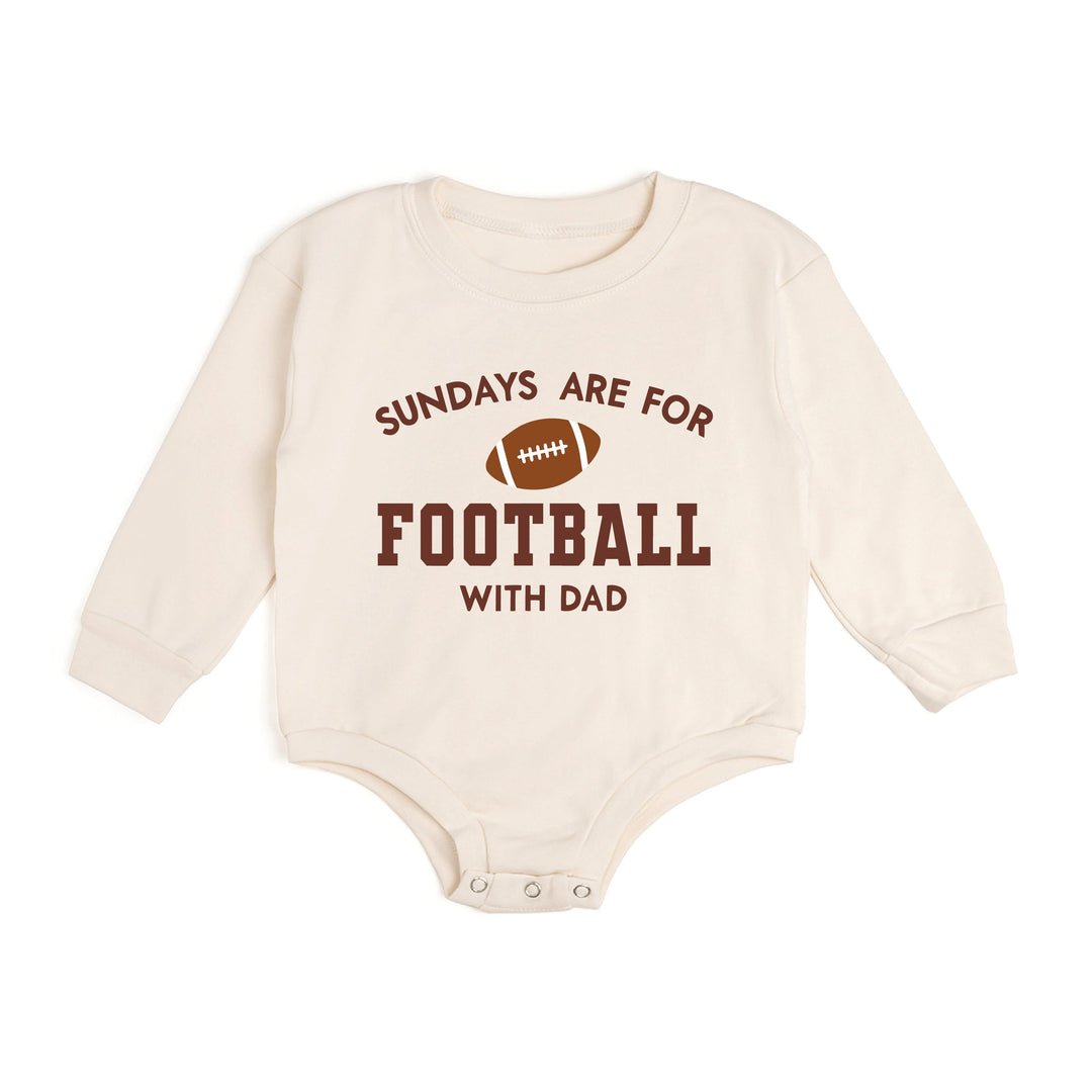 Sundays Are For Football Long Sleeve Romper