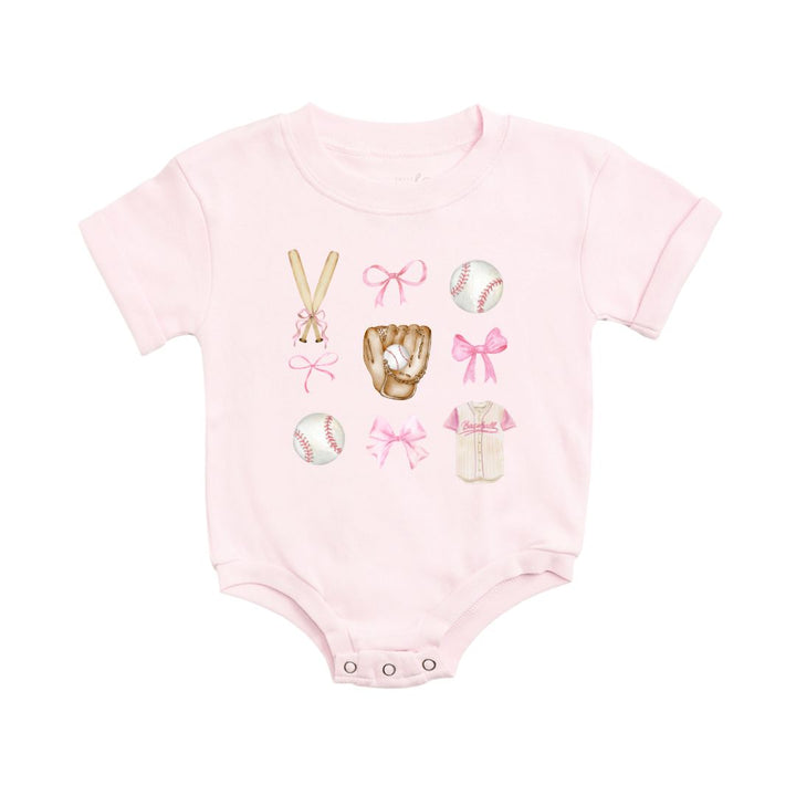 Baseball Cutie Short Sleeve Romper