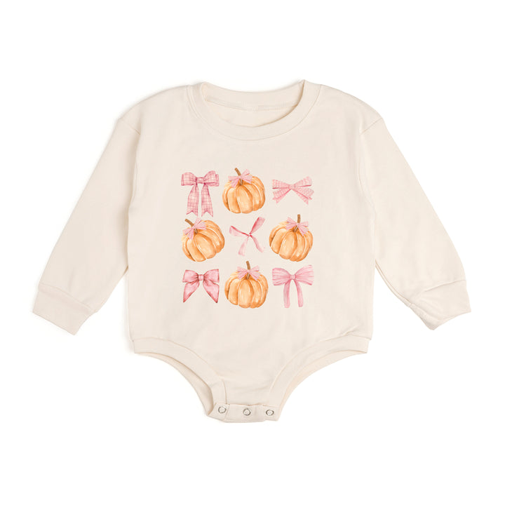 Coquette Pumpkin Long Sleeve Romper