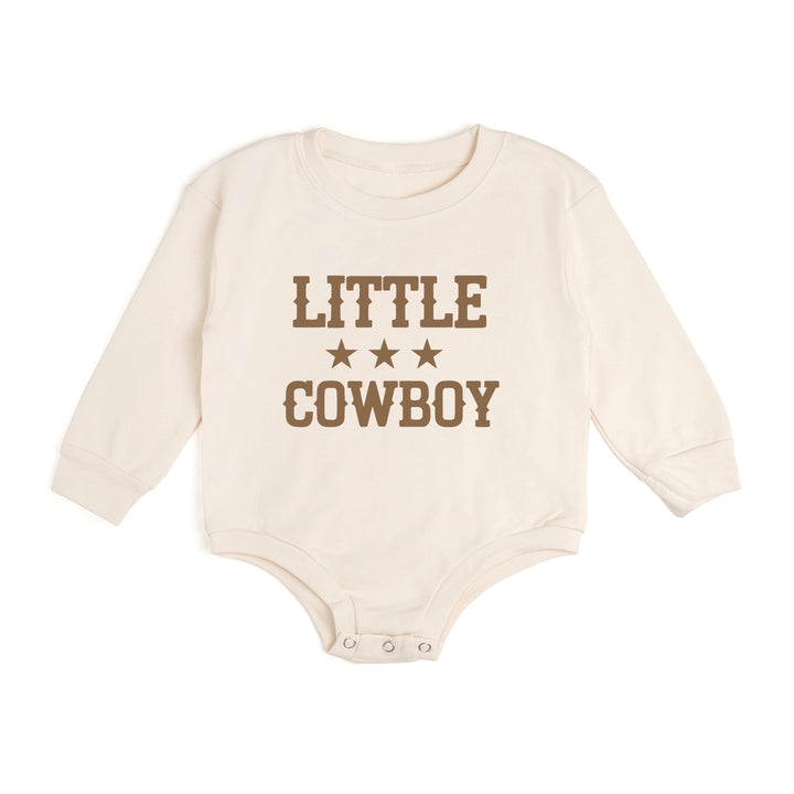 Little Cowboy Western Long Sleeve Romper