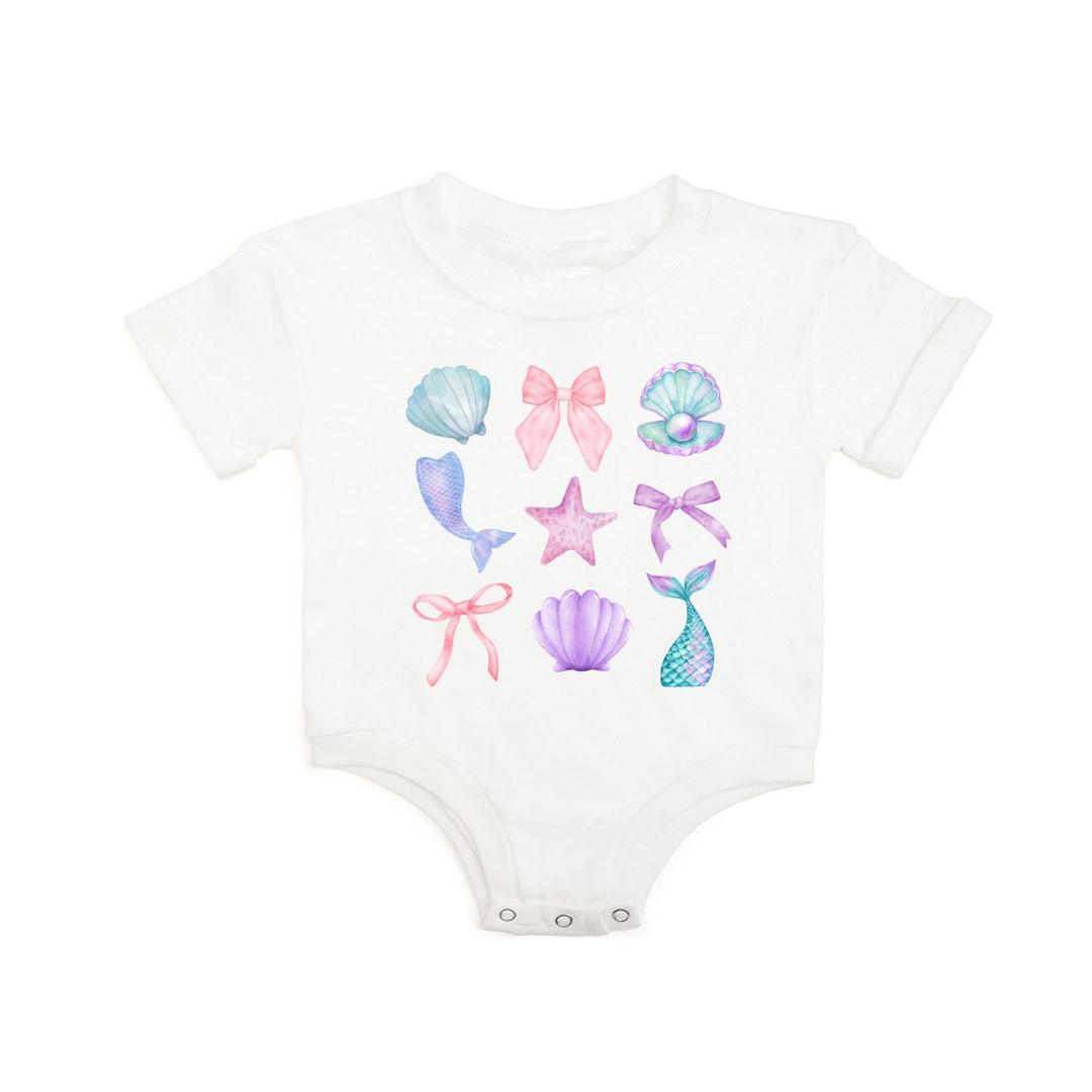 Mermaid Cutie Short Sleeve Romper