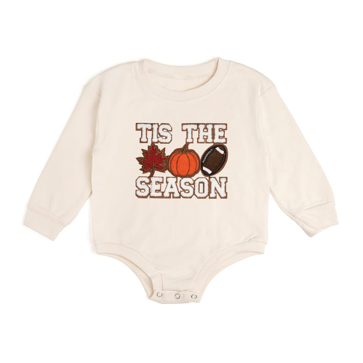 Tis The Season Pumpkin Patch Long Sleeve Romper