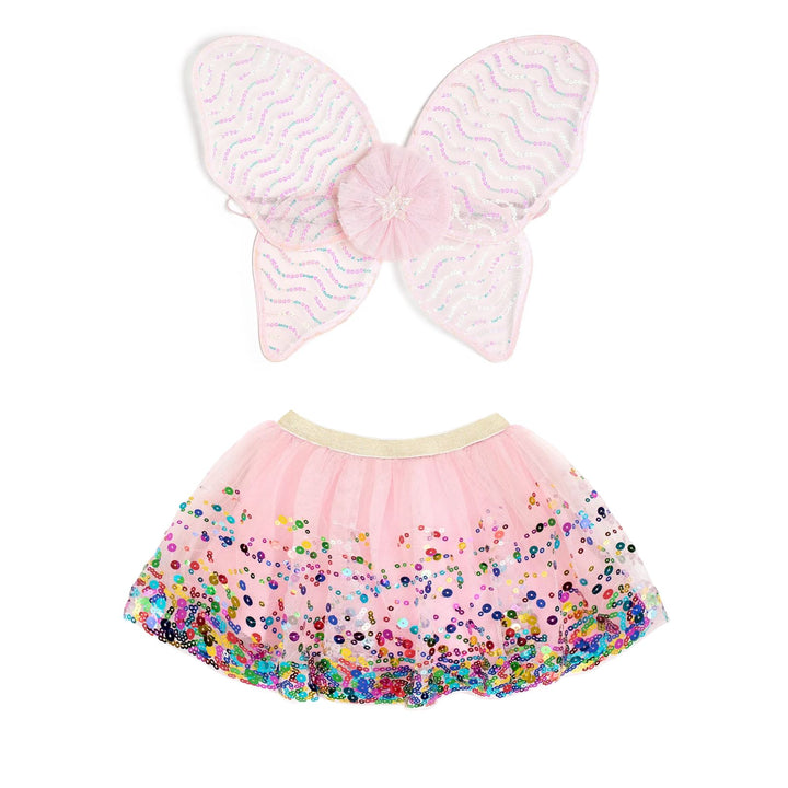 Shimmer Fairy Wing & Confetti Tutu Set