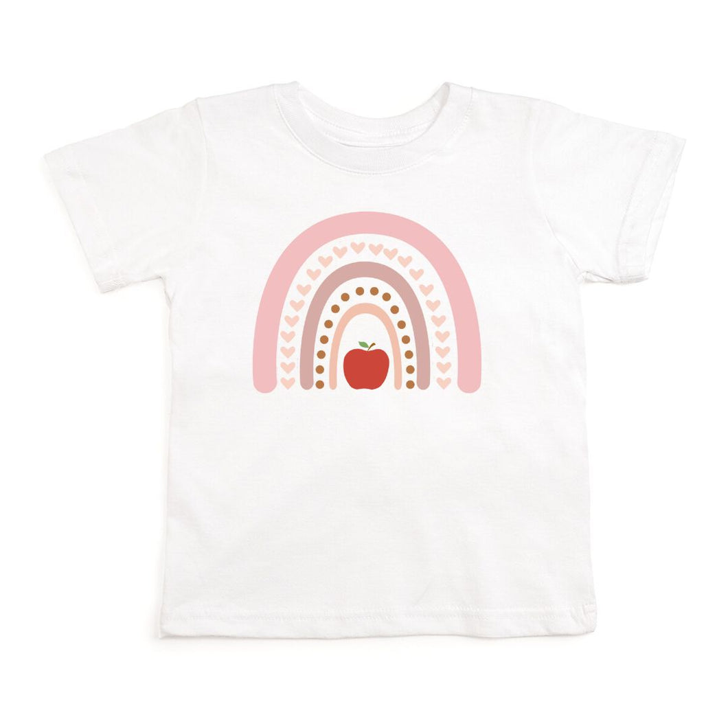 Apple Rainbow Short Sleeve T-Shirt - White