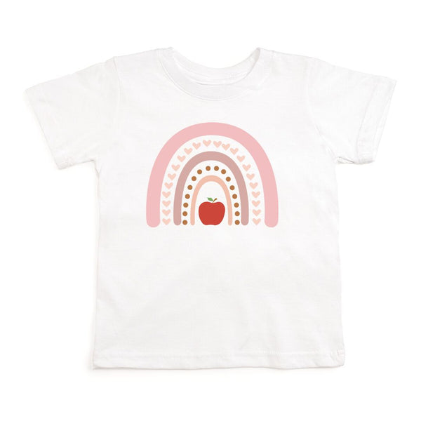 Apple Rainbow Short Sleeve T-Shirt - White