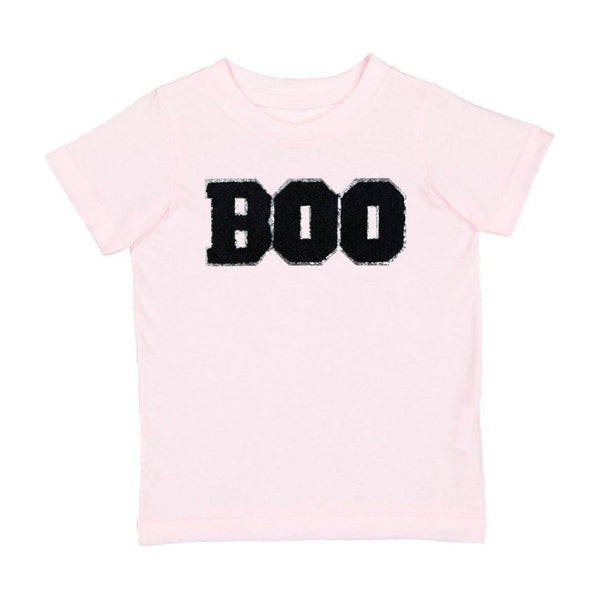 Boo Patch Halloween Short Sleeve T-Shirt - Ballet