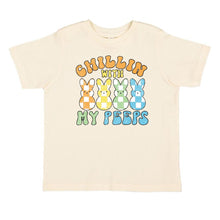 Load image into Gallery viewer, Chillin With My Peeps Easter Short Sleeve T-Shirt - Natural