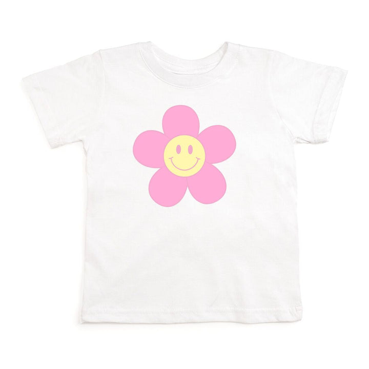 Daisy Smiley Short Sleeve T-Shirt - White