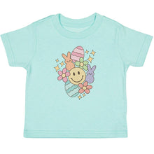 Load image into Gallery viewer, Easter Doodle Short Sleeve T-Shirt - Aqua