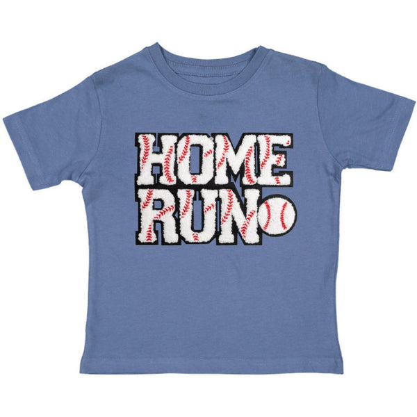 Home Run Patch Short Sleeve T-Shirt - Indigo