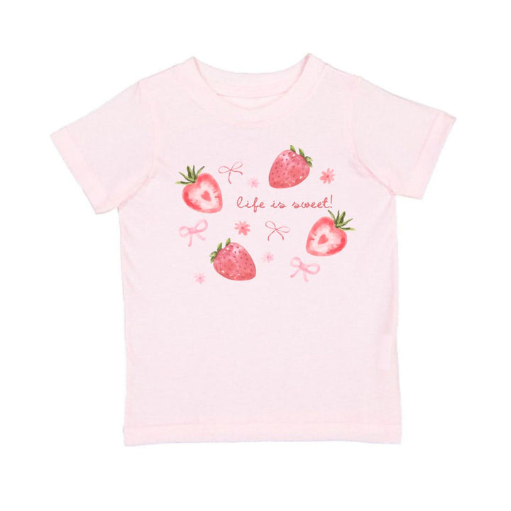 Life Is Sweet Strawberry Short Sleeve T-Shirt - Ballet